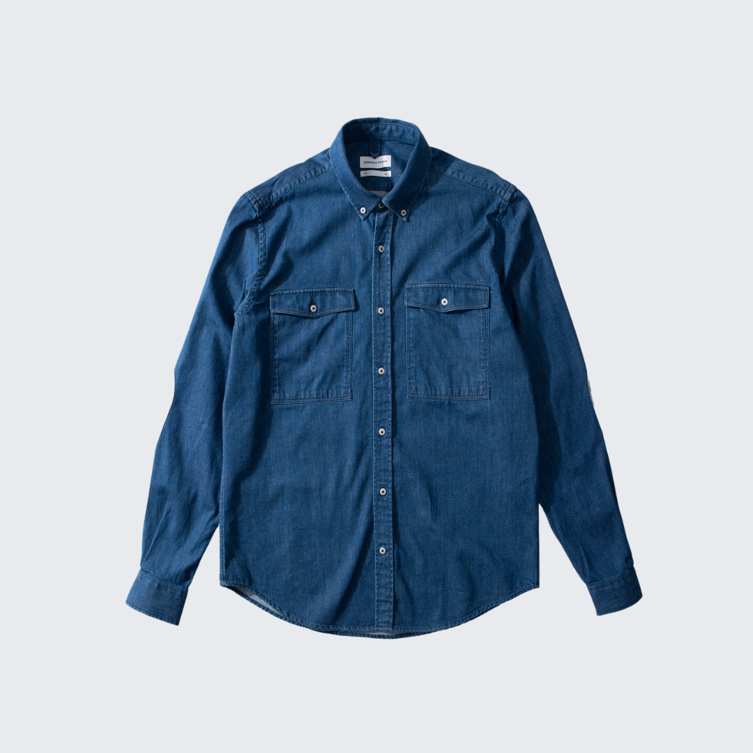 Two Pocket Denim Shirt in Blue