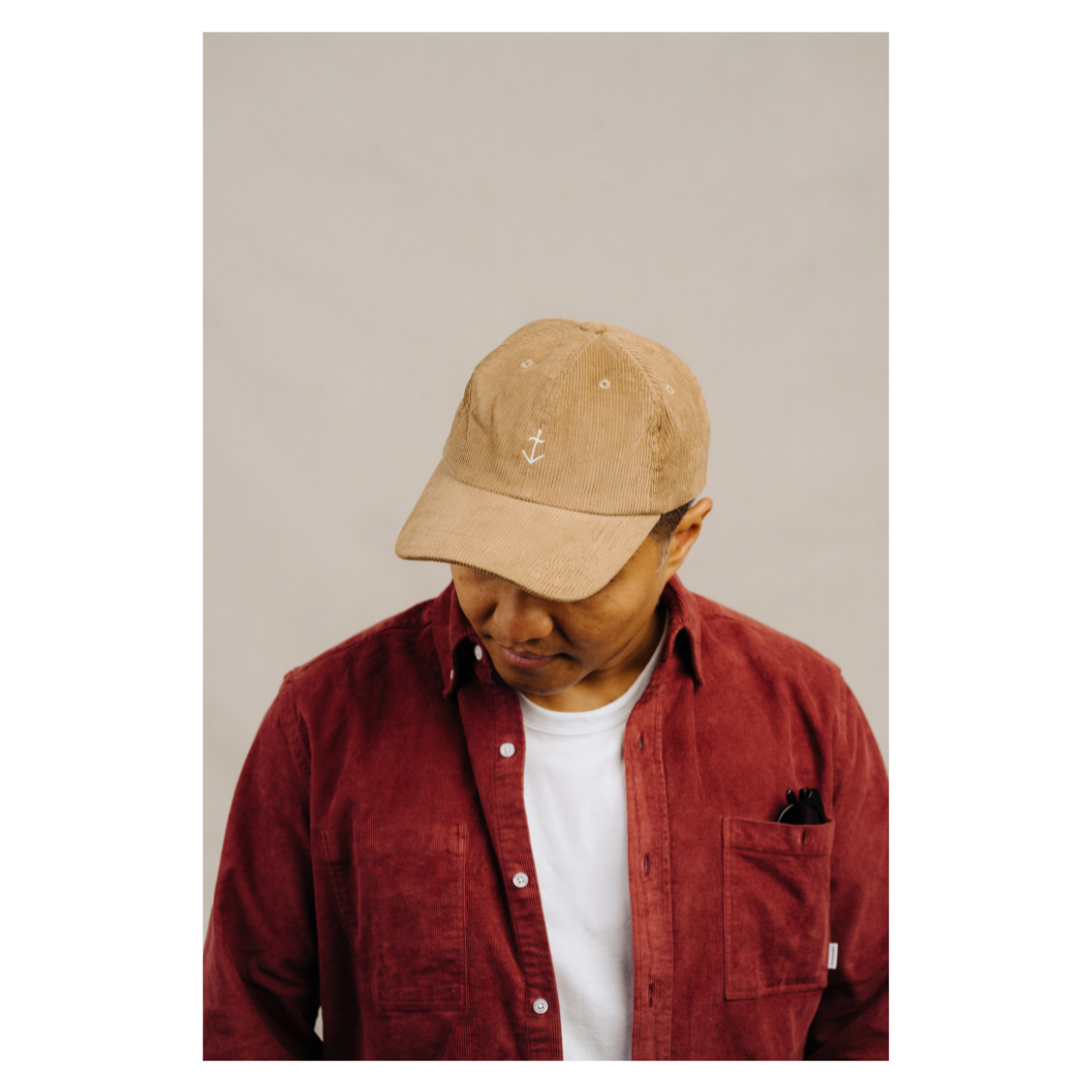 Corduroy Cap in Beige