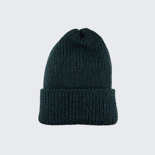 Knit Cap in Dark Green