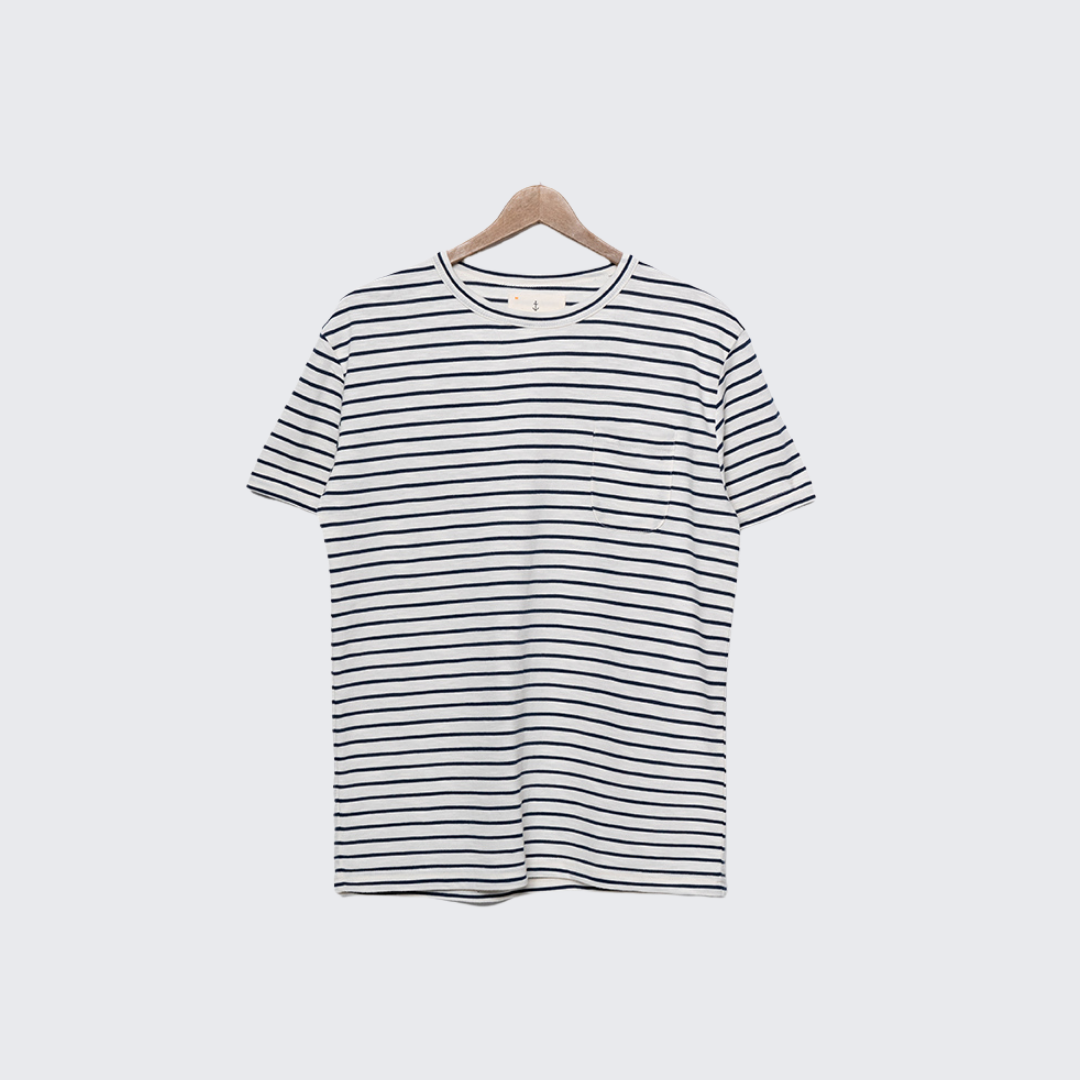 Striped T-Shirt in Navy