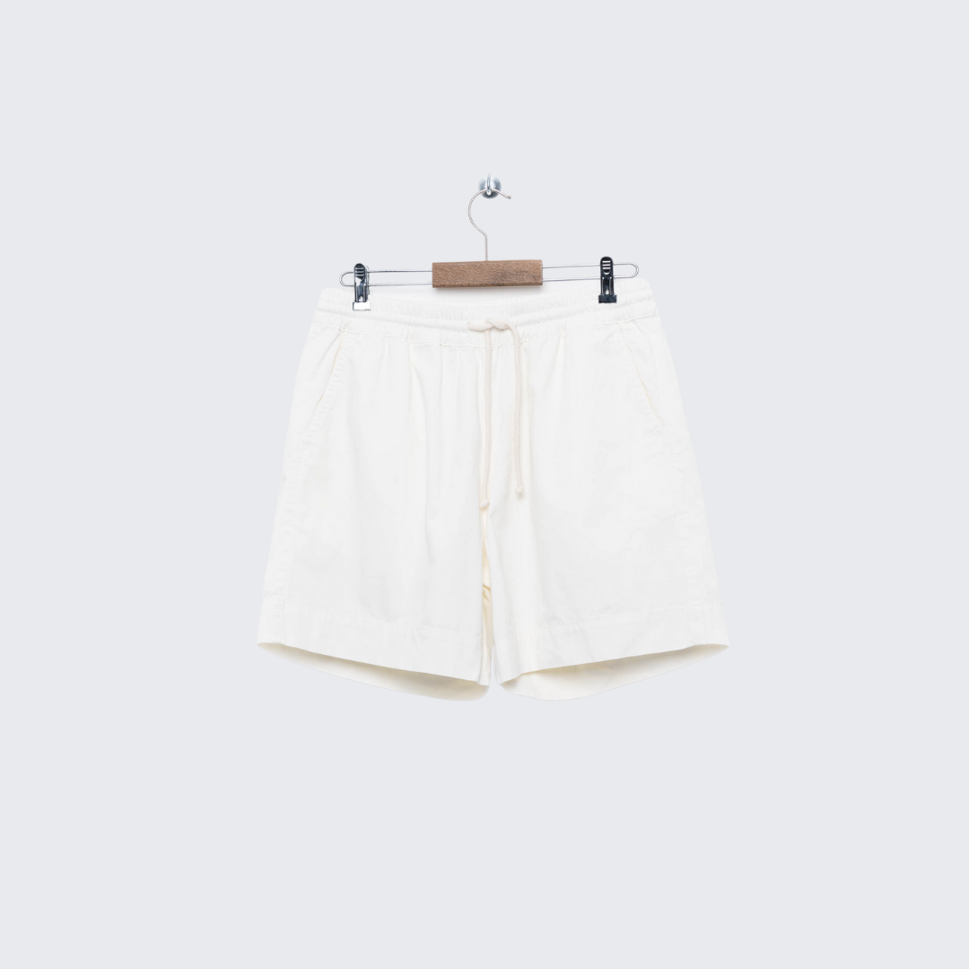 Cotton Shorts in Off-White